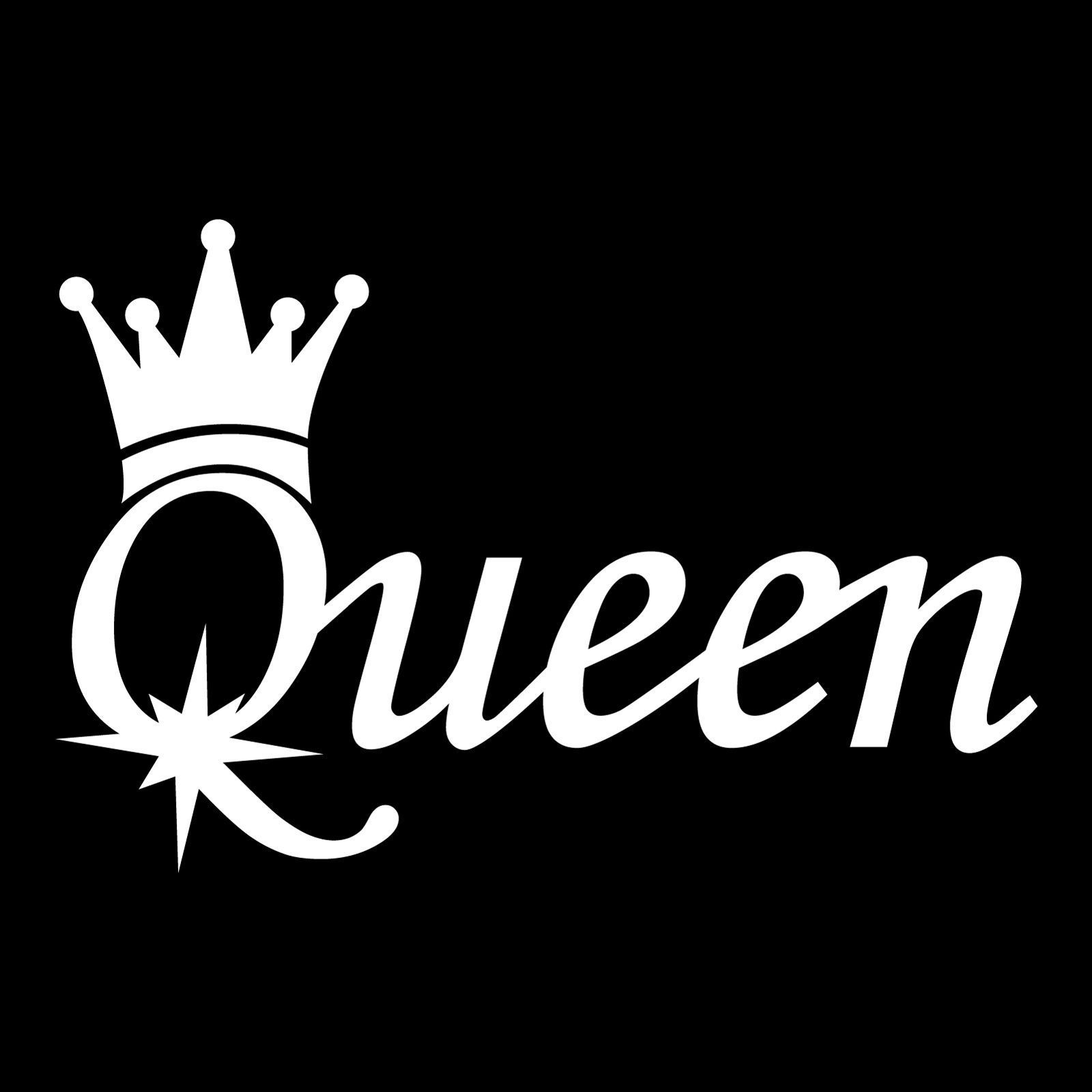 Queen Sticker Decal Vinyl Car Window Bumper 5.3 X 3.5 Jdm. Queen wallpaper crown, Queens wallpaper, Word drawings