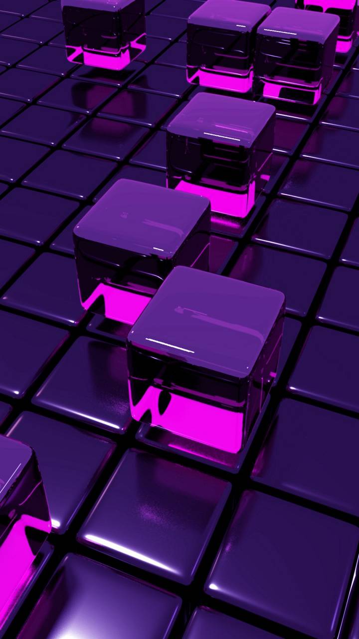 Purple Cube wallpaper