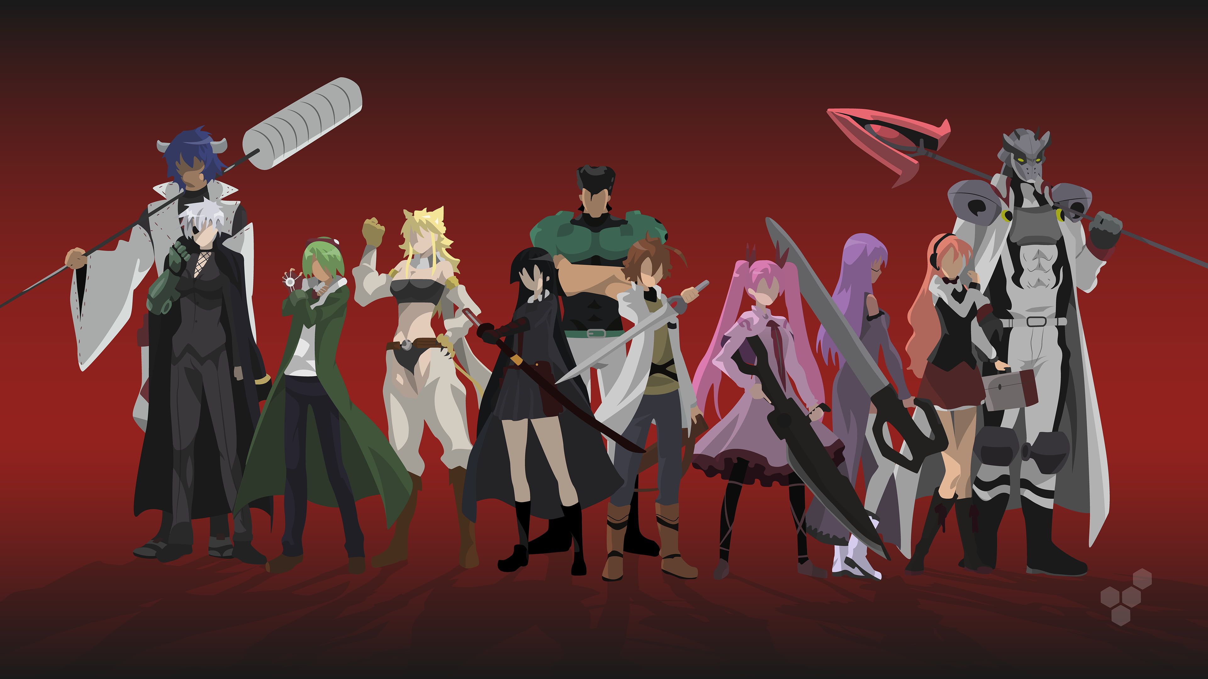 anime wallpaper Akame ga Kill! #minimalism #Akame #Leone #Lubbock #Najenda Mine (Akame ga Kill) #Tatsumi #Bulat #Sheele #Chelse em 2020. Animes wallpaper, Susanoo, Anime