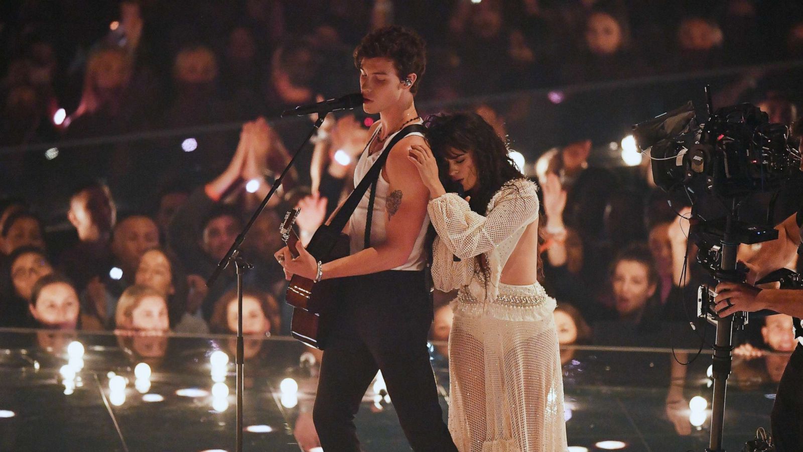 Camila Cabello made a surprise appearance at Shawn Mendes' concert and fans went wild