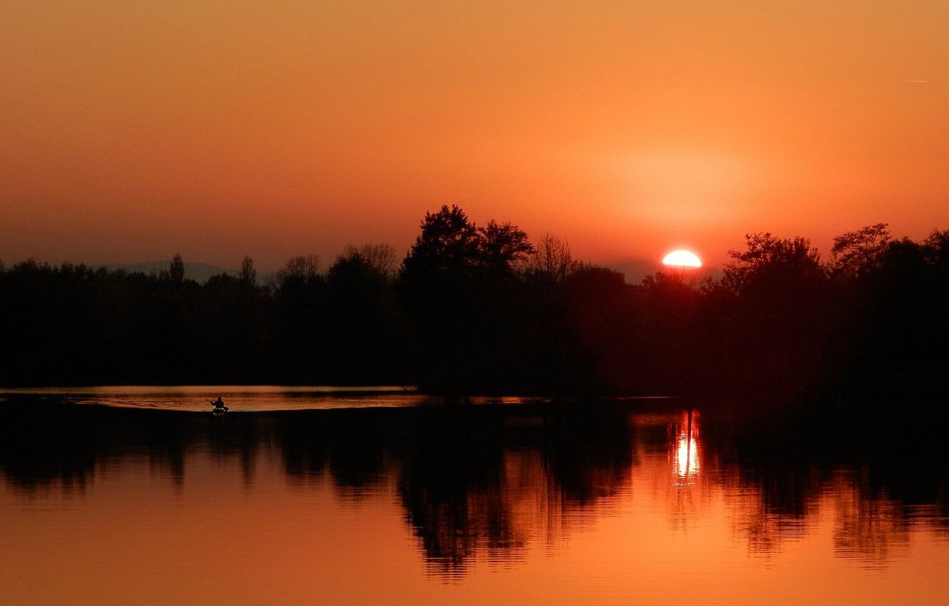 Sunset Canoe Wallpapers - Wallpaper Cave