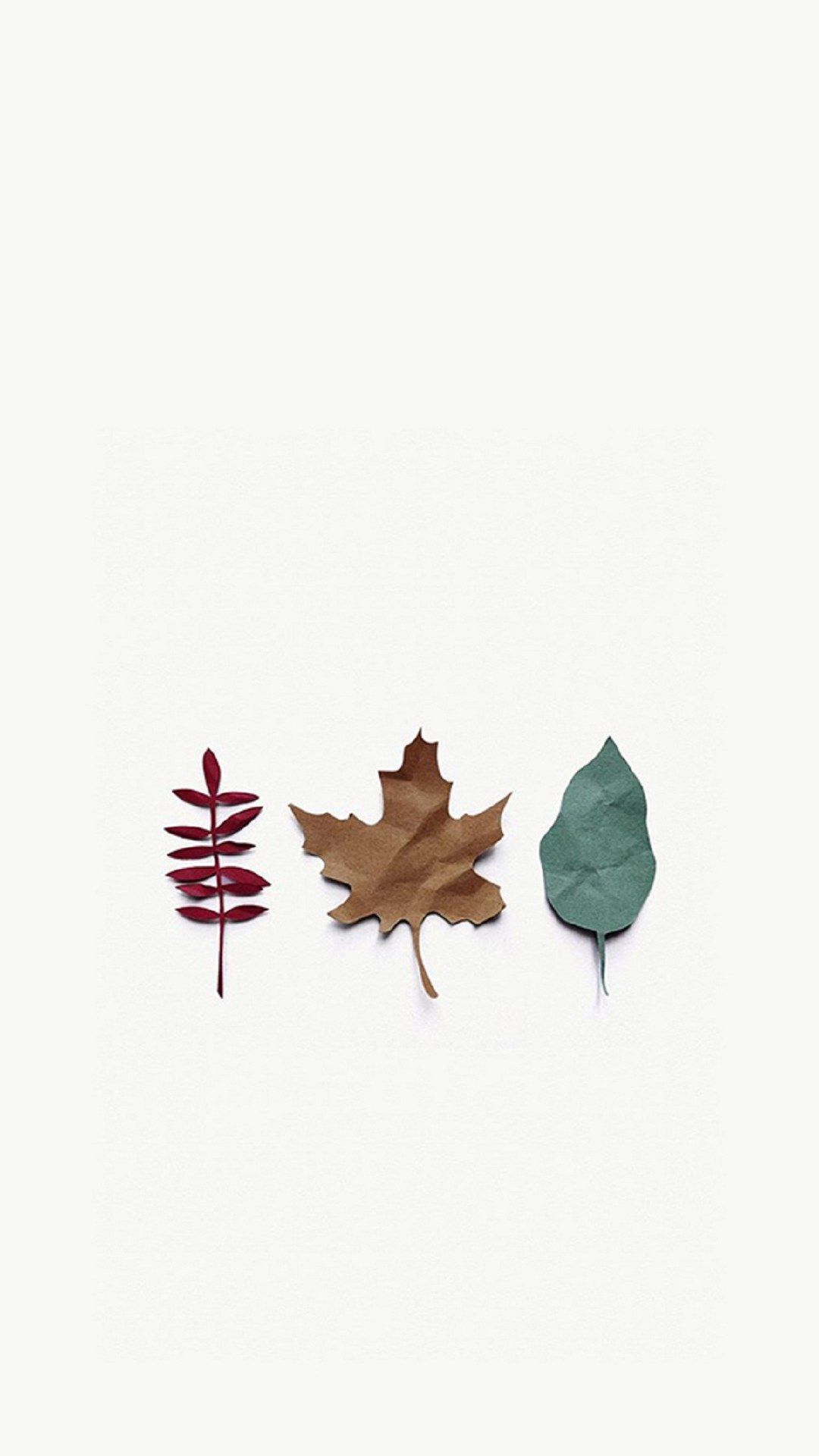 Autumn Tree Leaf Shape Illustration iPhone 8 Wallpapers Free Download