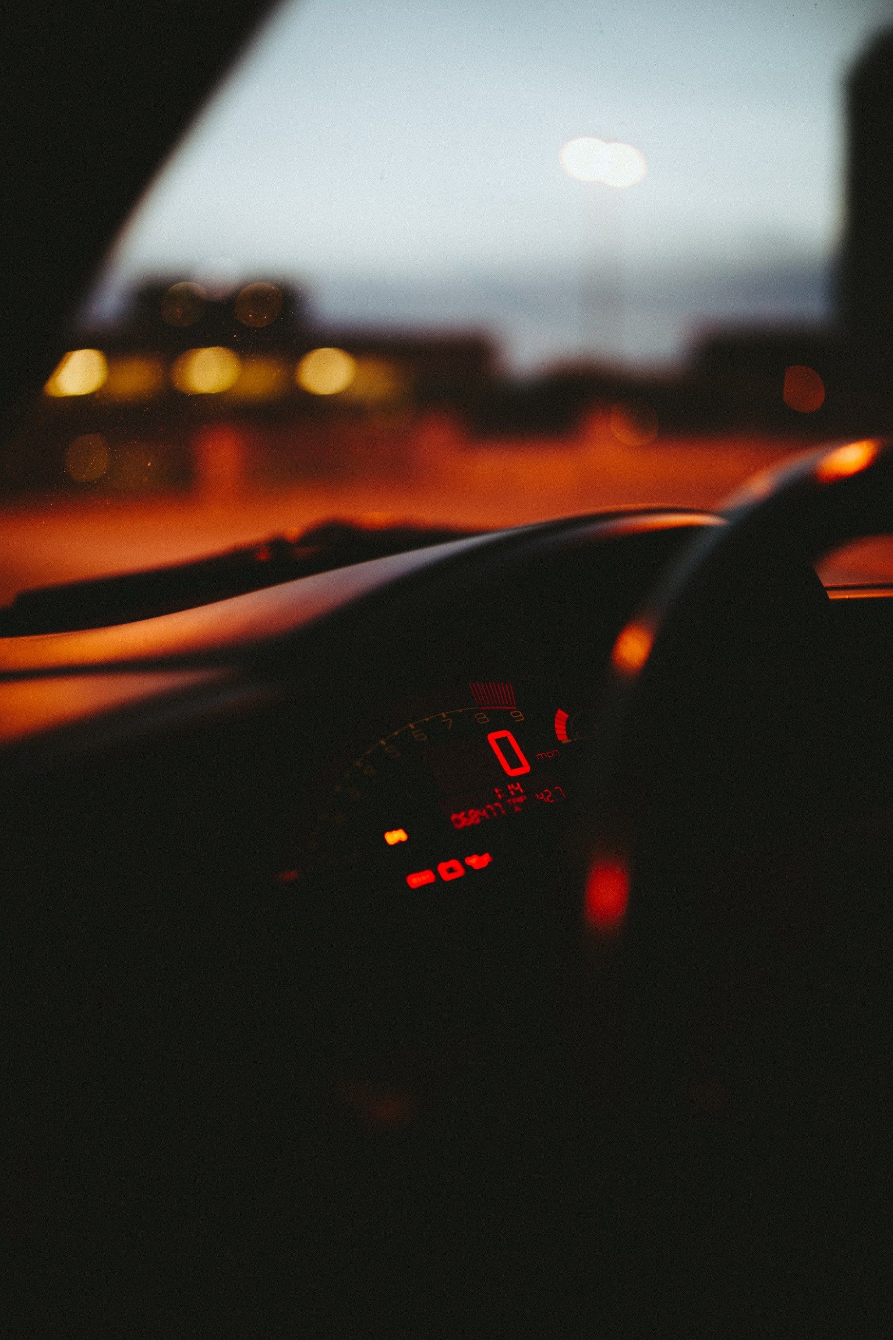 Wallpaper / the dashboard display inside of a car at night, _car dashboard display 4k wallpaper