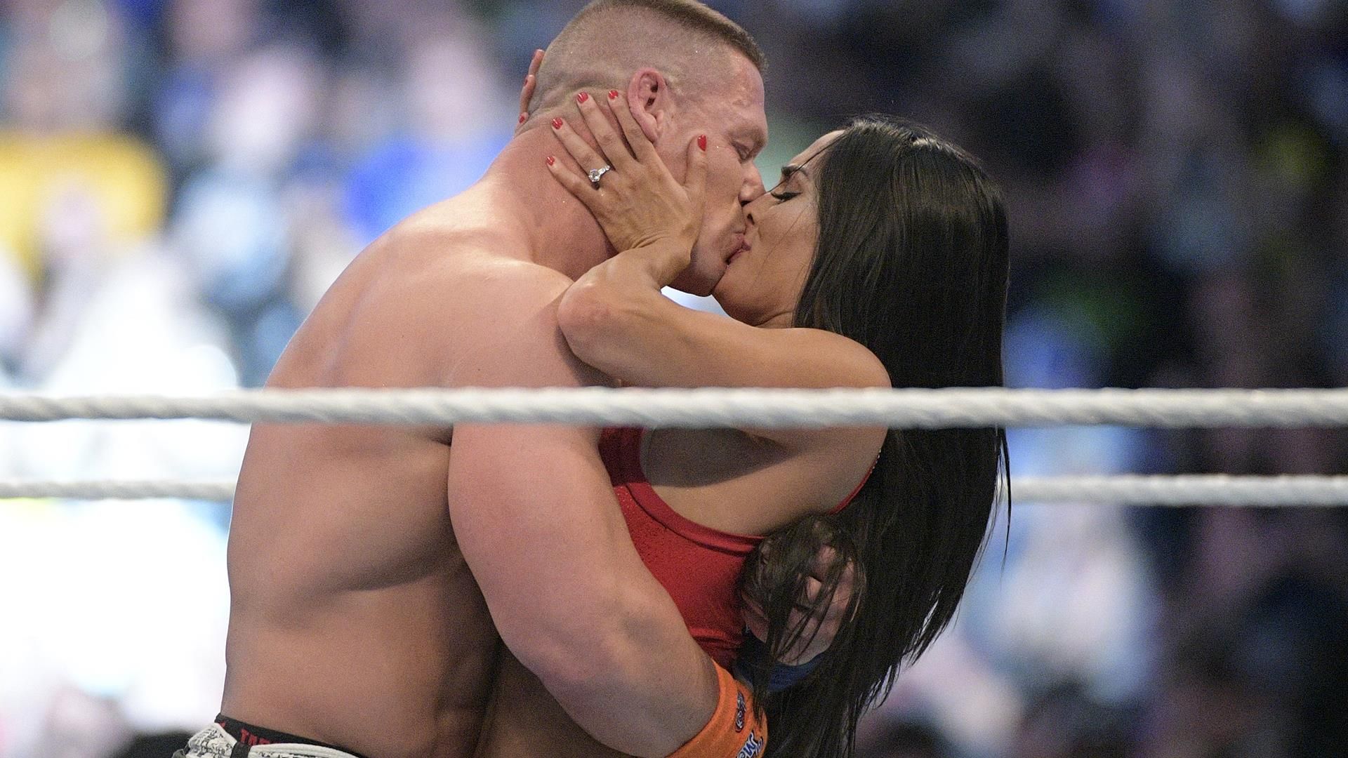 John Cena pops the question to Nikki Bella at WrestleMania 33