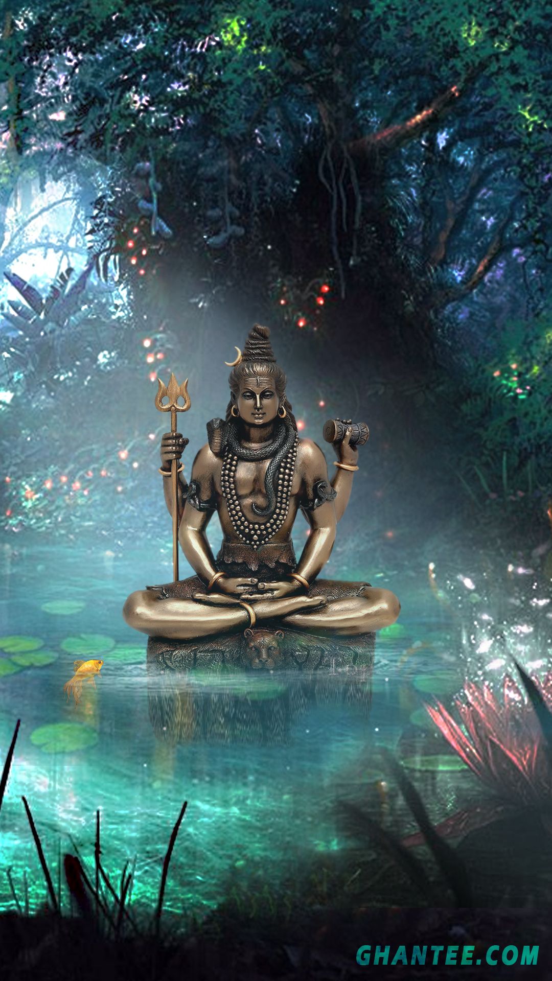 Lord Shiva Nataraj HD Wallpaper With Dark Background