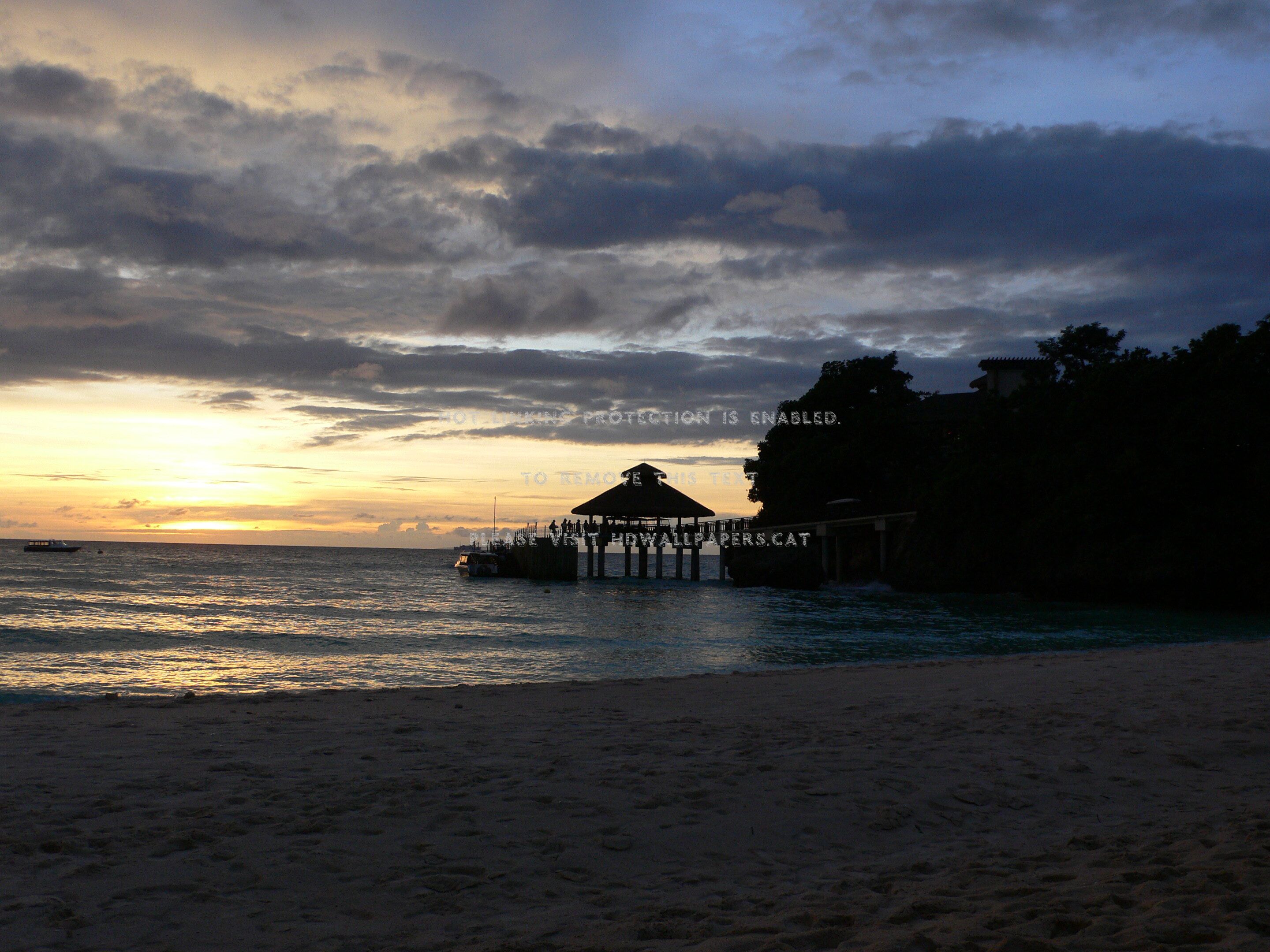 boracay philippines beach sunset nature