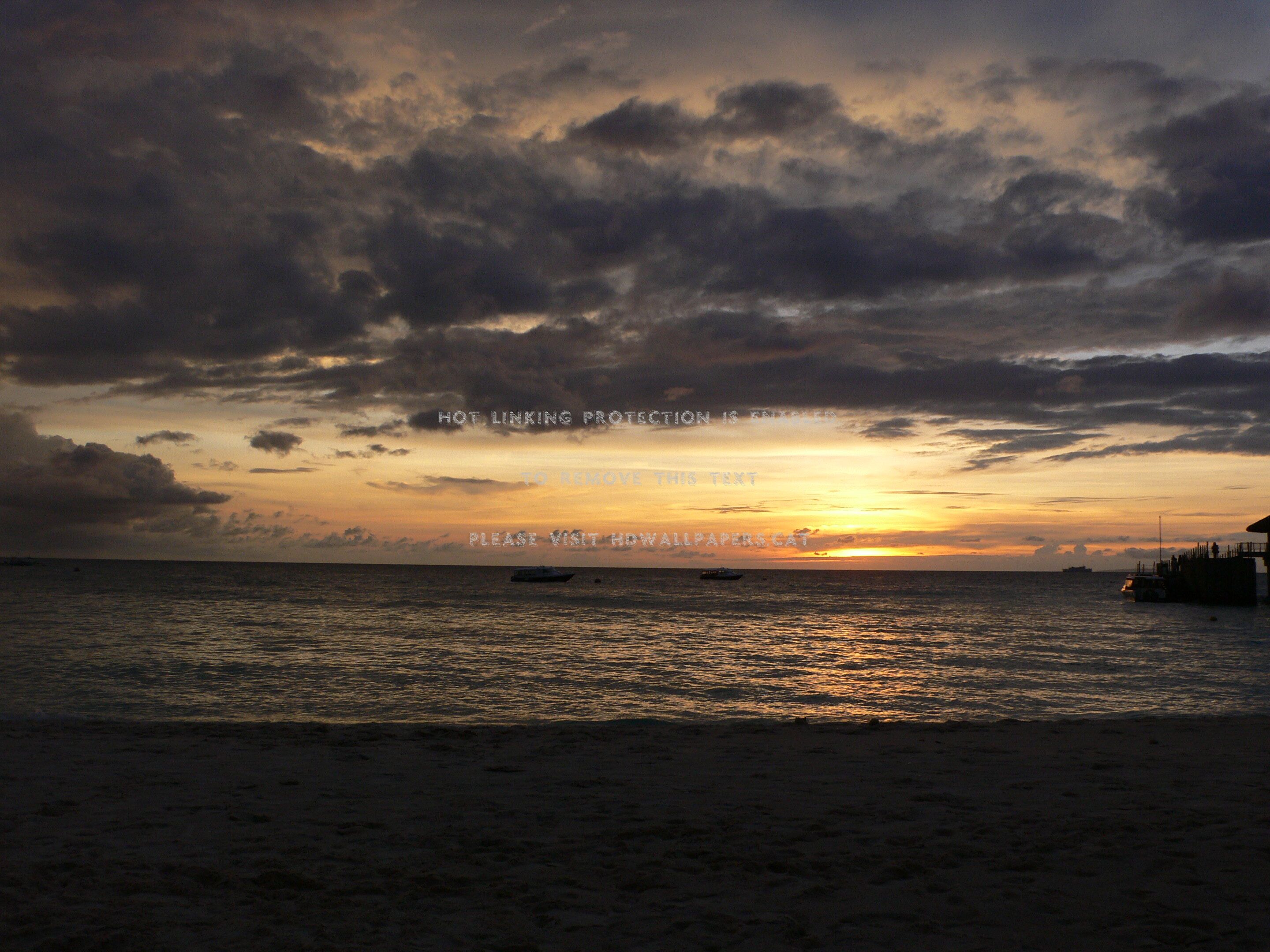 boracay beach philippines sunset nature
