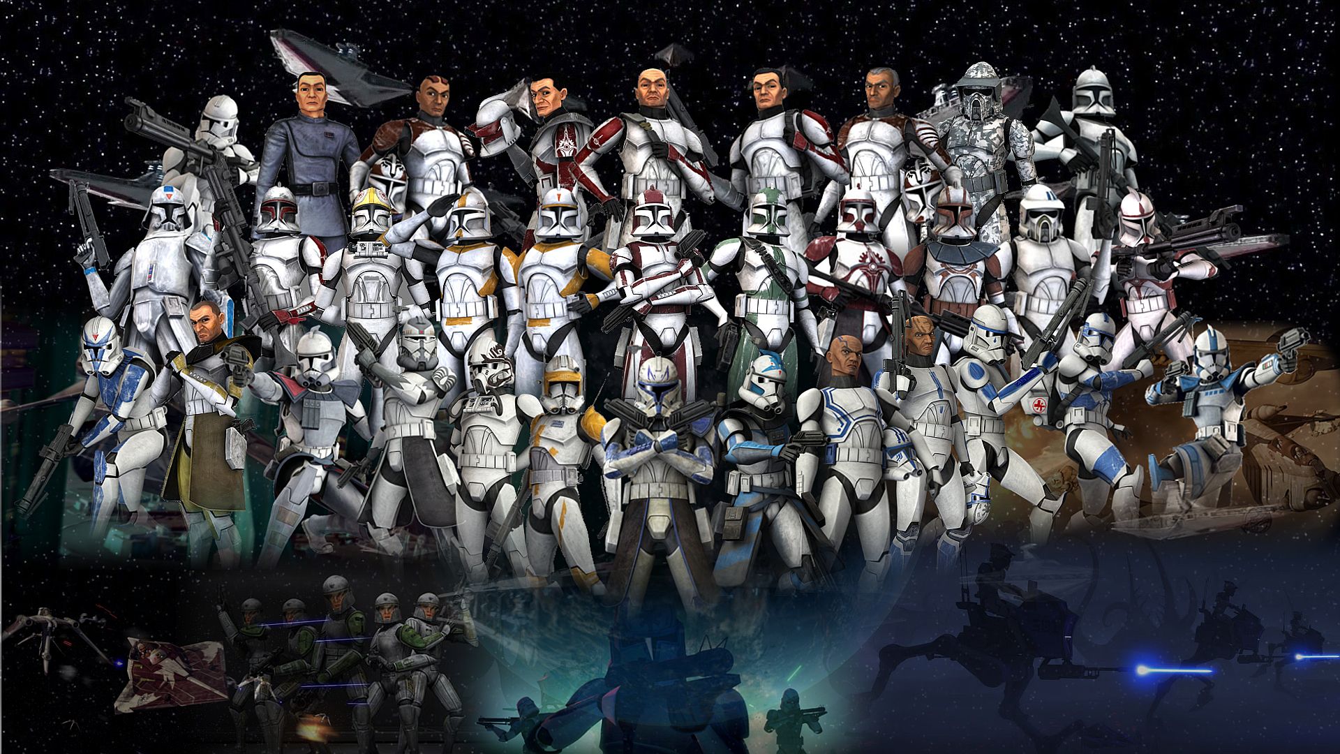 Clone Wallpaper. Star Wars Clone Wallpaper, Clone Commando Boss Wallpaper and Clone Trooper Wallpaper