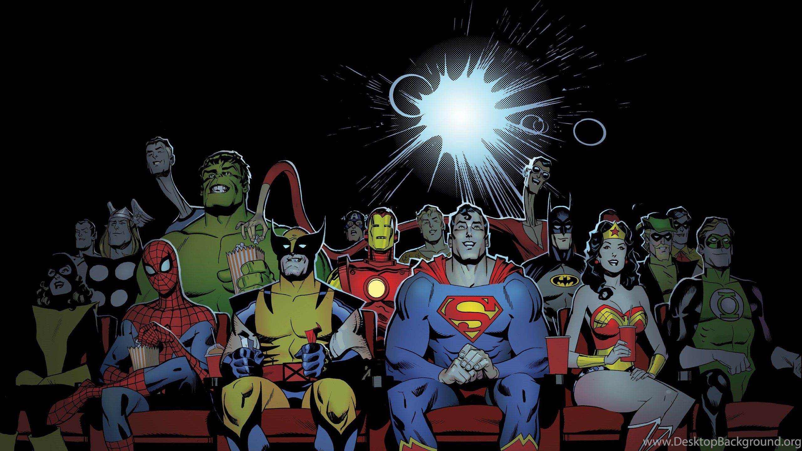 Marvel D c Dc comics Superhero Wallpaper Desktop Background