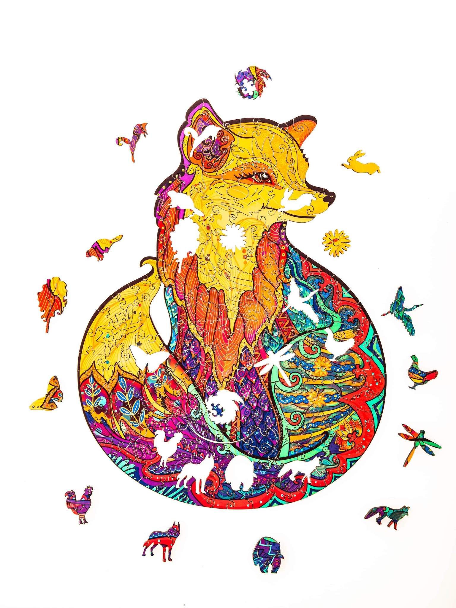 Wooden Jigsaw Puzzle Alluring Fox
