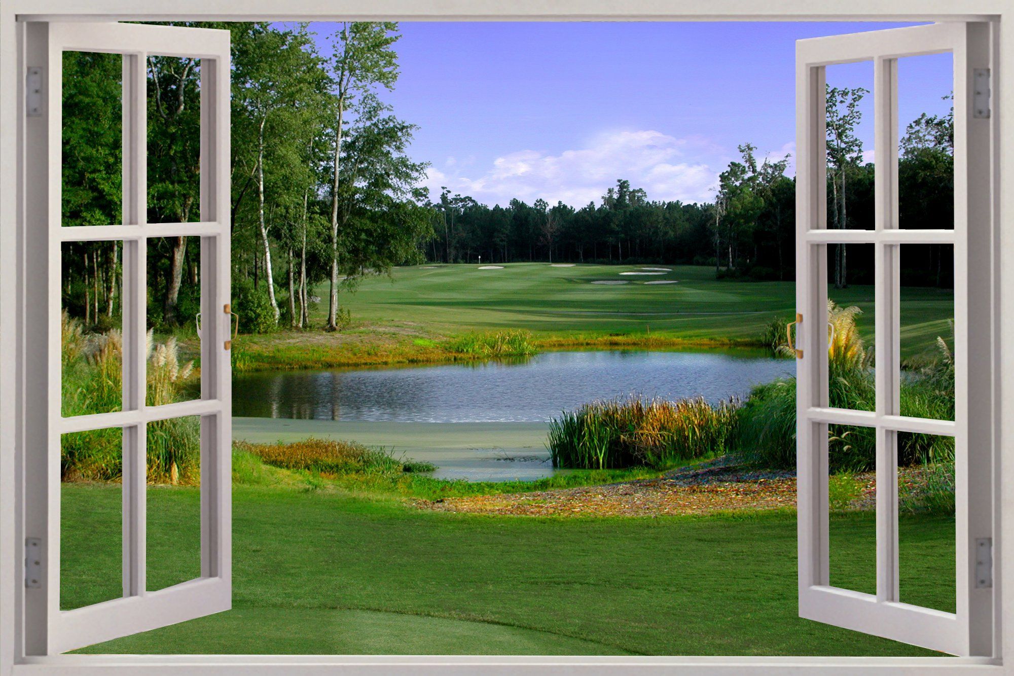3D Window View Wallpaper Free 3D Window View Background