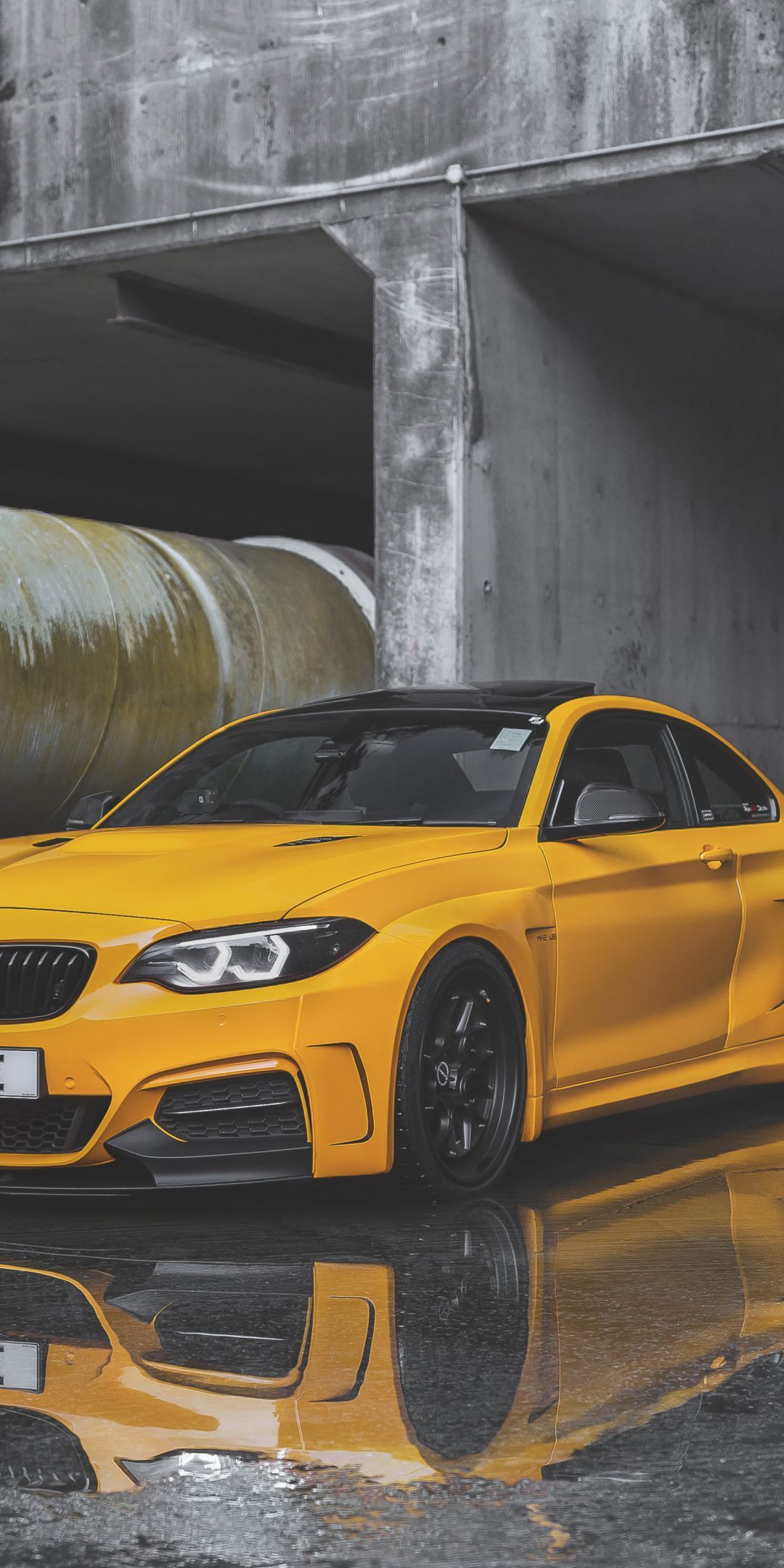 Yellow car, BMW M235i wallpaper. Yellow car, Bmw, Car