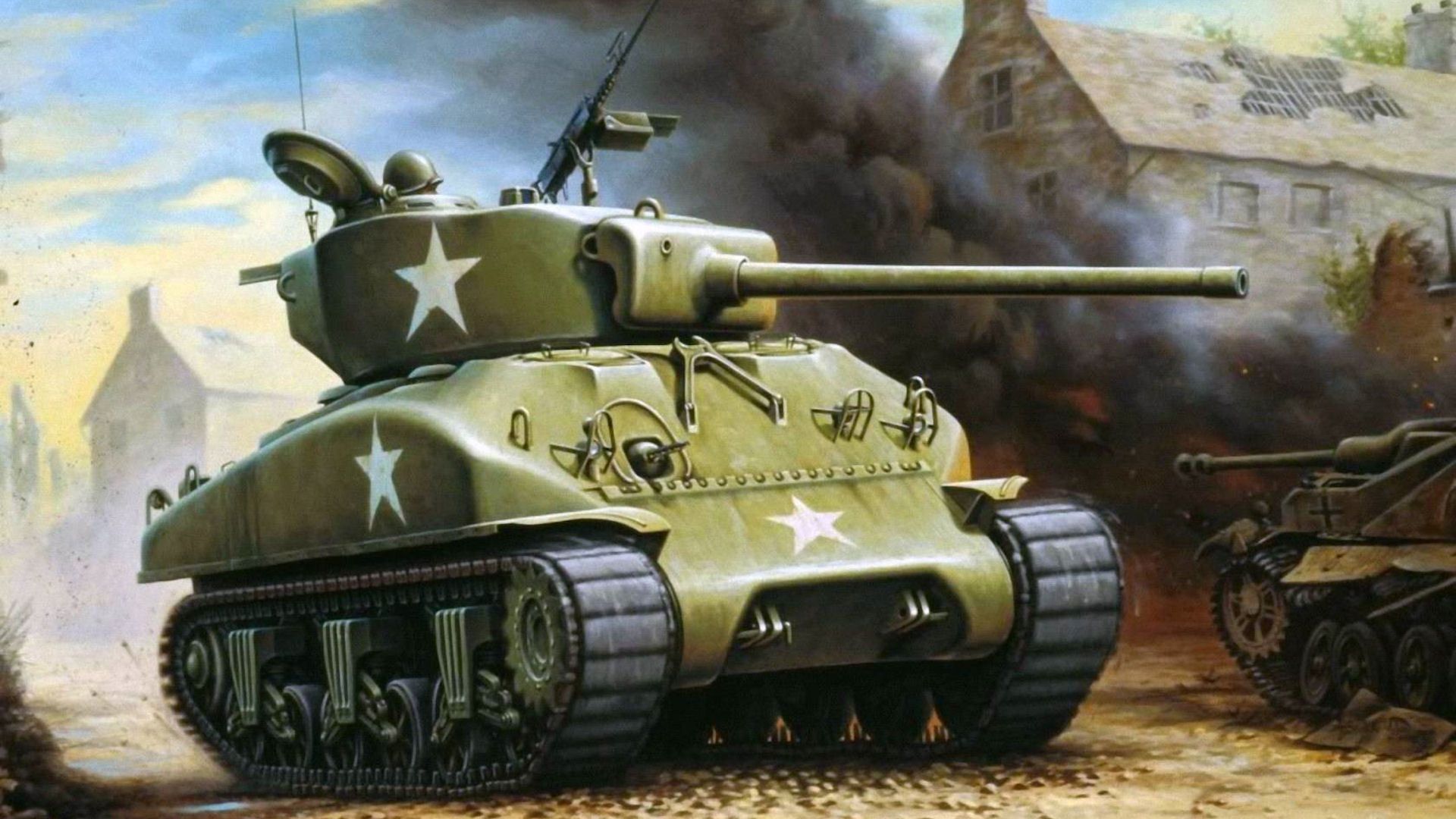 Free download M4 Sherman tank wallpaper wallpaper HD wallpaper HD [1920x1080] for your Desktop, Mobile & Tablet. Explore Sherman Tank Wallpaper HD. M4 Wallpaper, M4 Sherman Wallpaper, World War Two Wallpaper