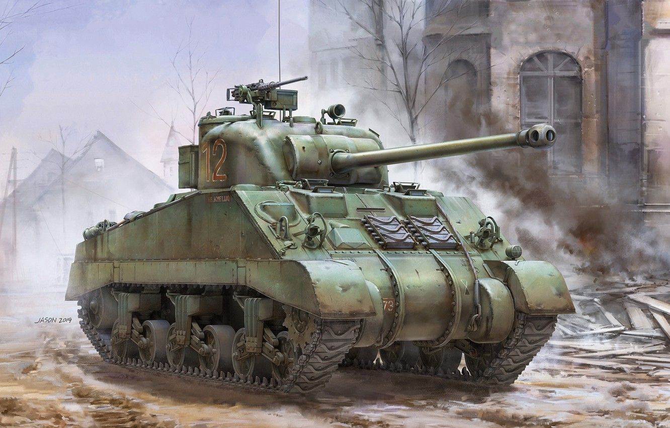 Wallpaper Tank, Sherman, British Army, Sherman Firefly Vc, British Sherman image for desktop, section оружие