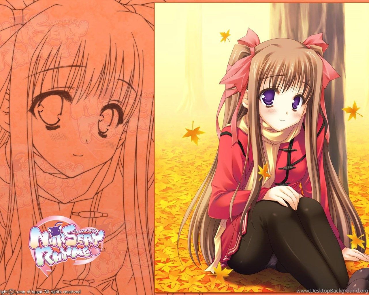 Anime Autumn Wallpaper 1600x1200 Desktop Background