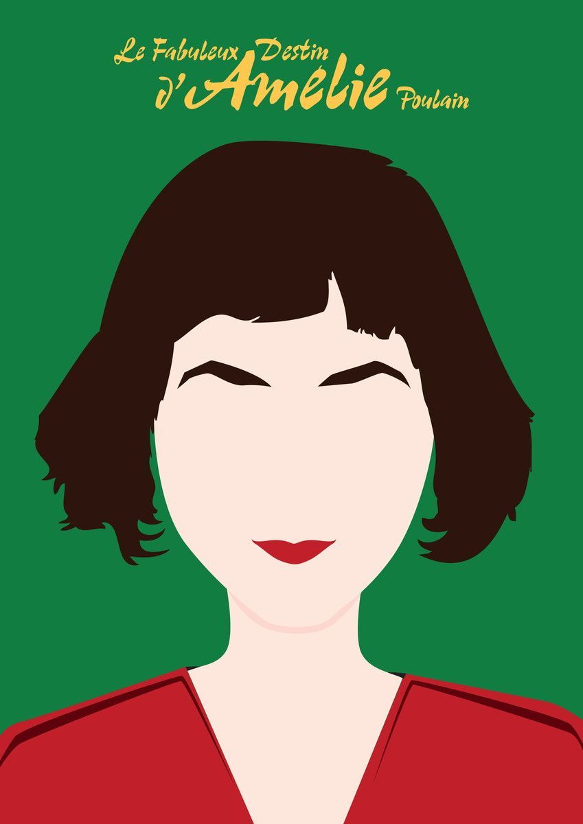 Poster Amelie Poulain (849×1200). Movie Posters Minimalist, Film Poster Design, Amelie