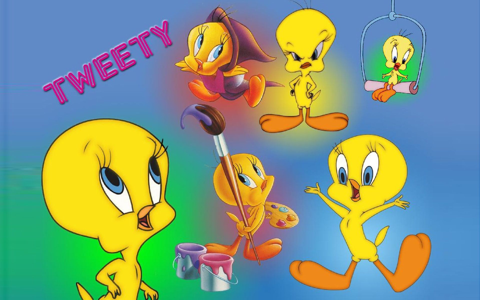 Tweety Bird Cartoon HD Wallpaper For Mobile Phones Tablet And Pc 1920x1200, Wallpaper13.com