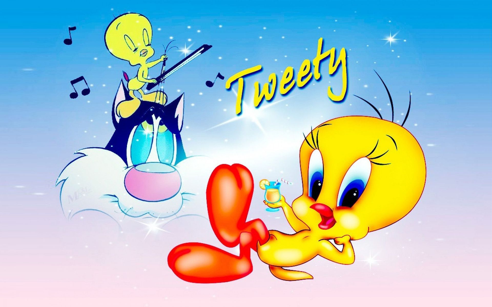 Tweety Bird Cartoons Desktop Wallpaper HD For Your Computer 1920x1200, Wallpaper13.com