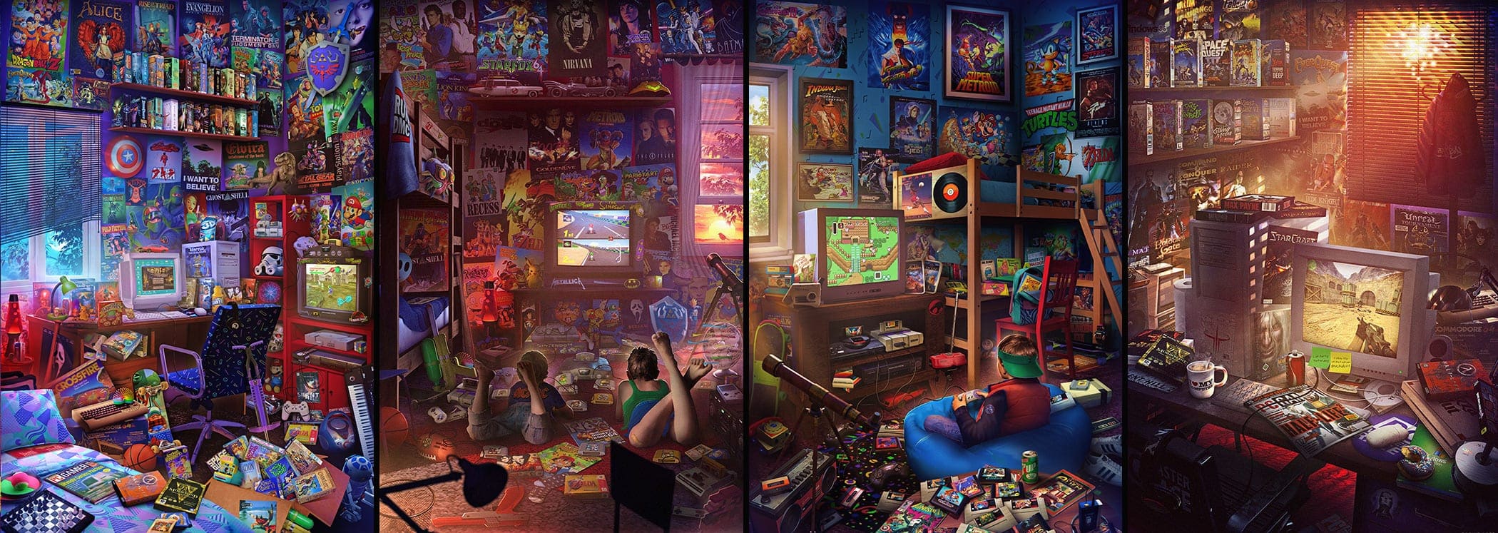 This Retro Gamer Bedroom Art Will Make You Nostalgic
