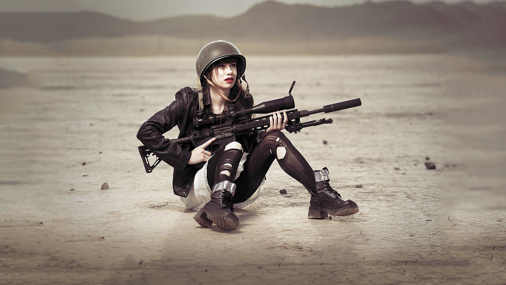 Sniper Girl Wallpaper HD
