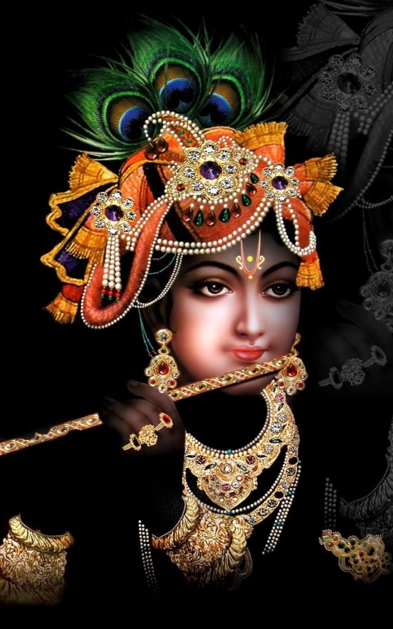 Free download Shri Krishna in Black Background HD Wallpaper [2400x1800] for your Desktop, Mobile & Tablet. Explore God Krishna HD Wallpaper. Krishna Wallpaper for Desktop, Radha Krishna HD Wallpaper