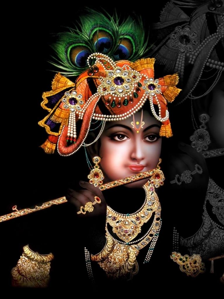 Free download Shri Krishna in Black Background HD Wallpaper [2400x1800] for your Desktop, Mobile & Tablet. Explore God Krishna HD Wallpaper. Krishna Wallpaper for Desktop, Radha Krishna HD Wallpaper