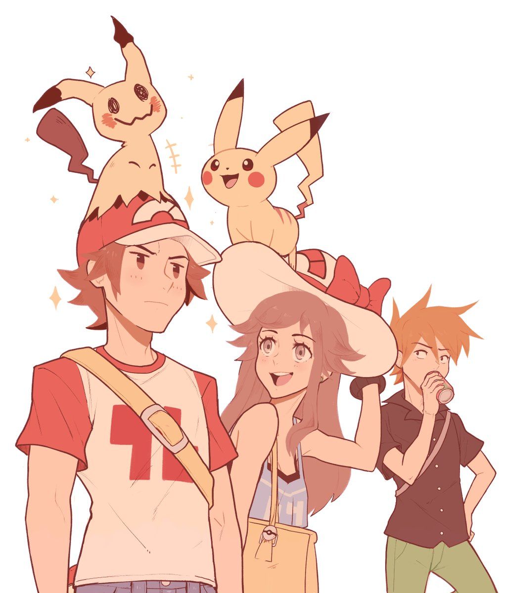Red likes to be tall. Pokémon Sun and Moon