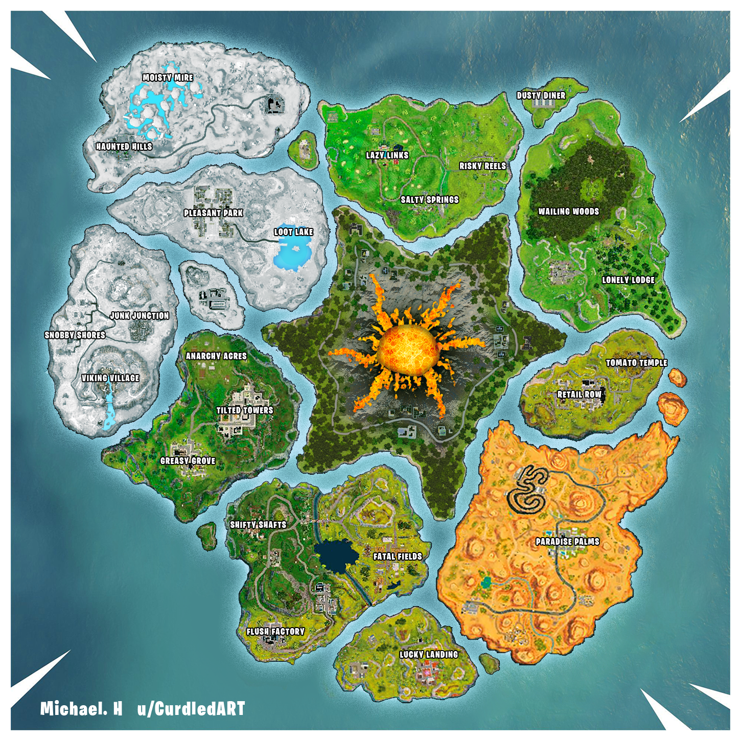 Fortnite map change concept There havent been any major changes to the Fortnite map for some time and a larg. Gaming wallpaper, Best gaming wallpaper, Fortnite