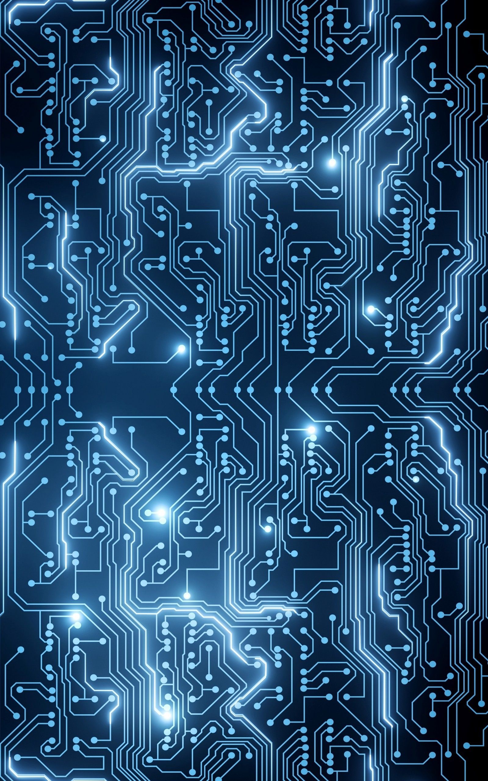Download 1600x2560 Blue PCb, Lines, Connections Wallpapers for Google Nexus 10