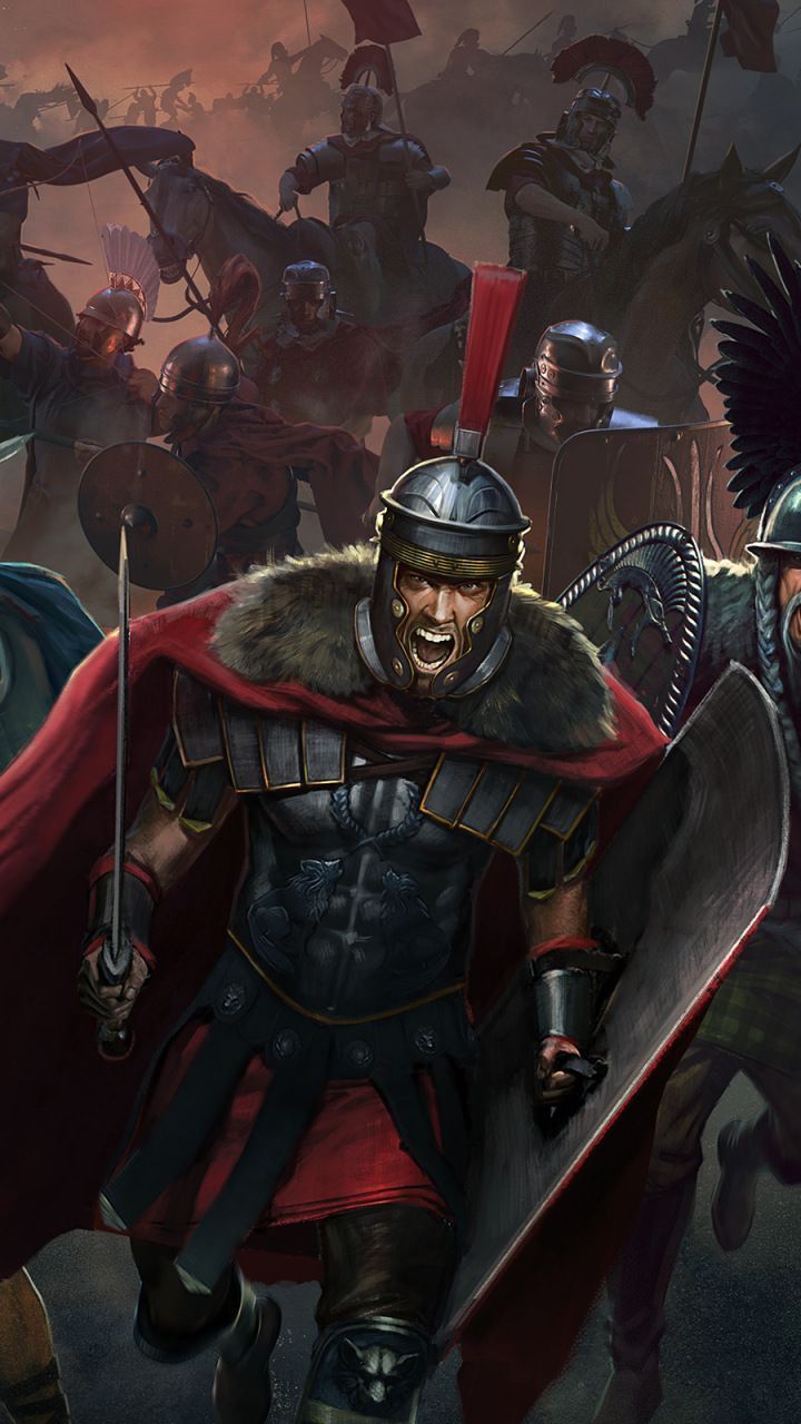 Warriors, Total War: Arena, online game, 720x1280 wallpaper. Ancient warfare, Warrior, Roman soldiers