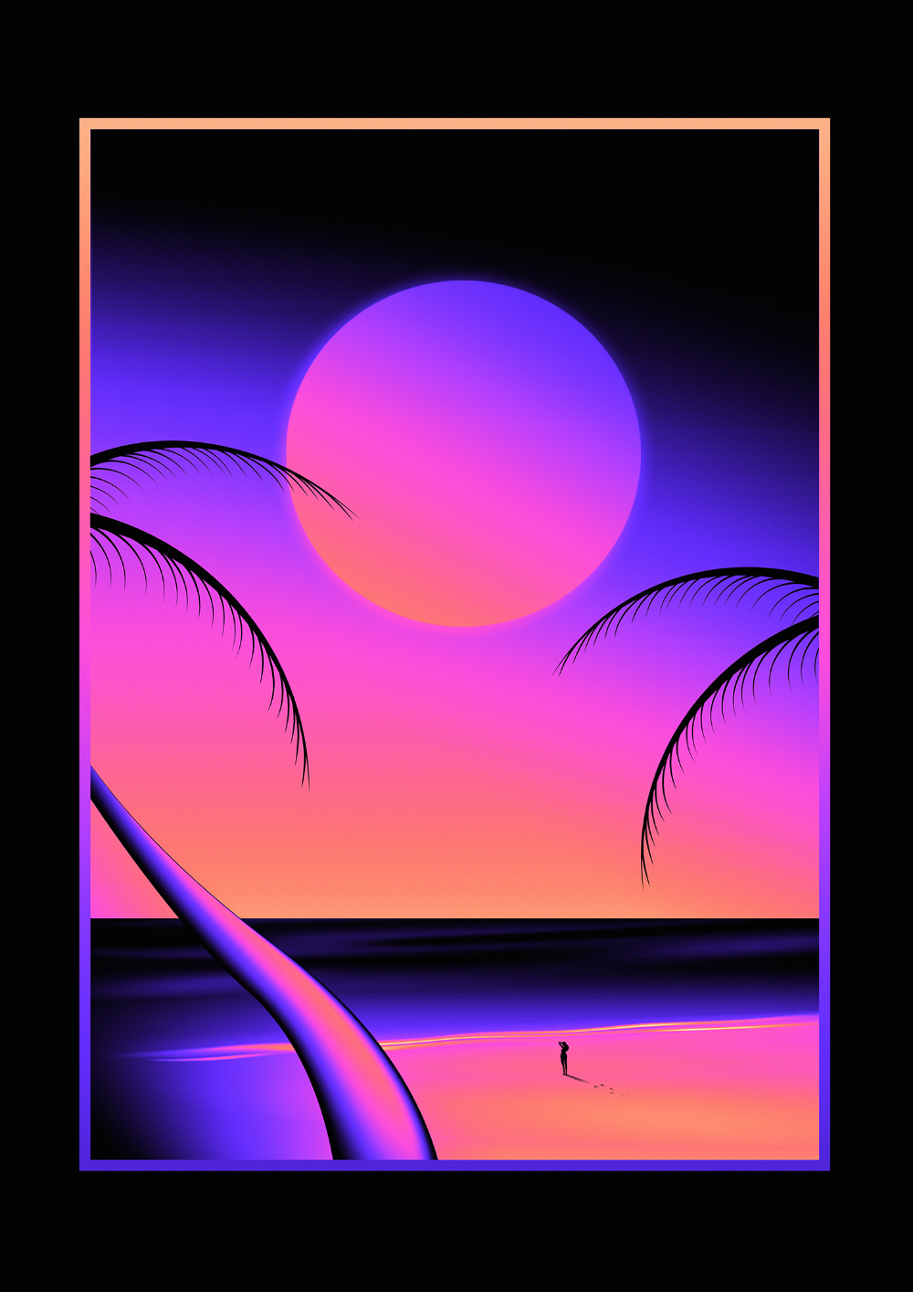 retro blue chill