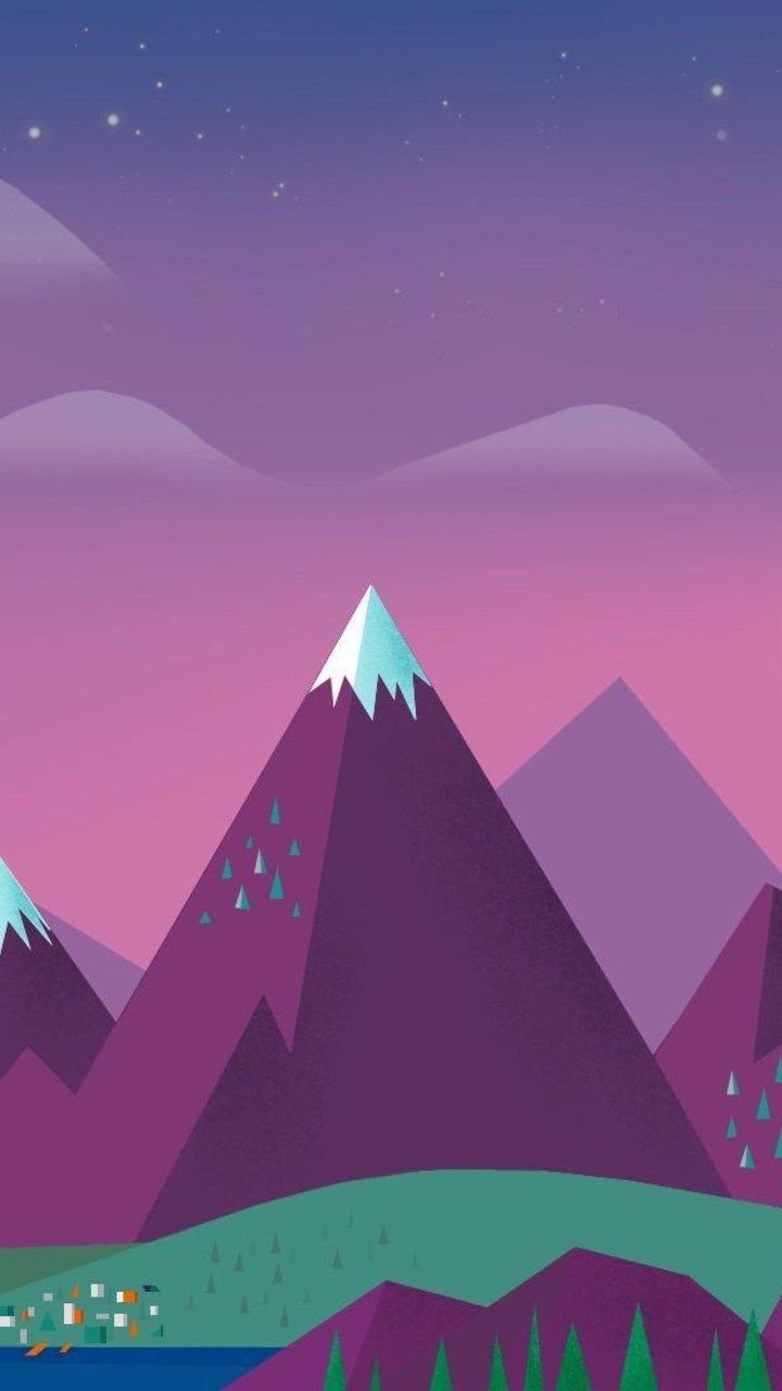 Aesthetic Pixel Art Minimal Nature Scenery Android Wallpaper ⋆ Traxzee