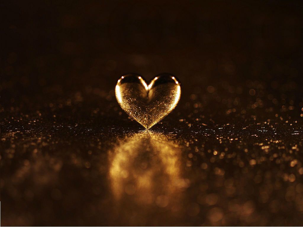 Golden Hearts Wallpapers Wallpaper Cave