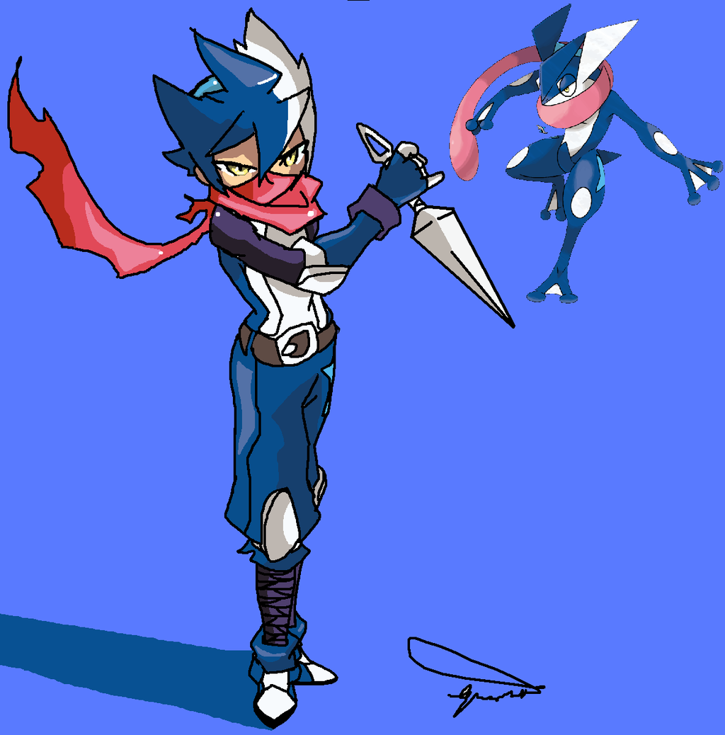 Greninja human costume. Pokémon