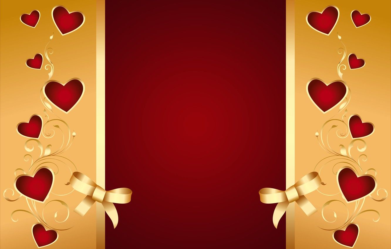 Golden Hearts Wallpapers - Wallpaper Cave