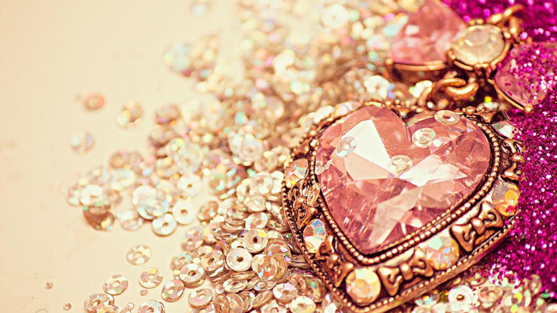 Glitter Heart Wallpaper