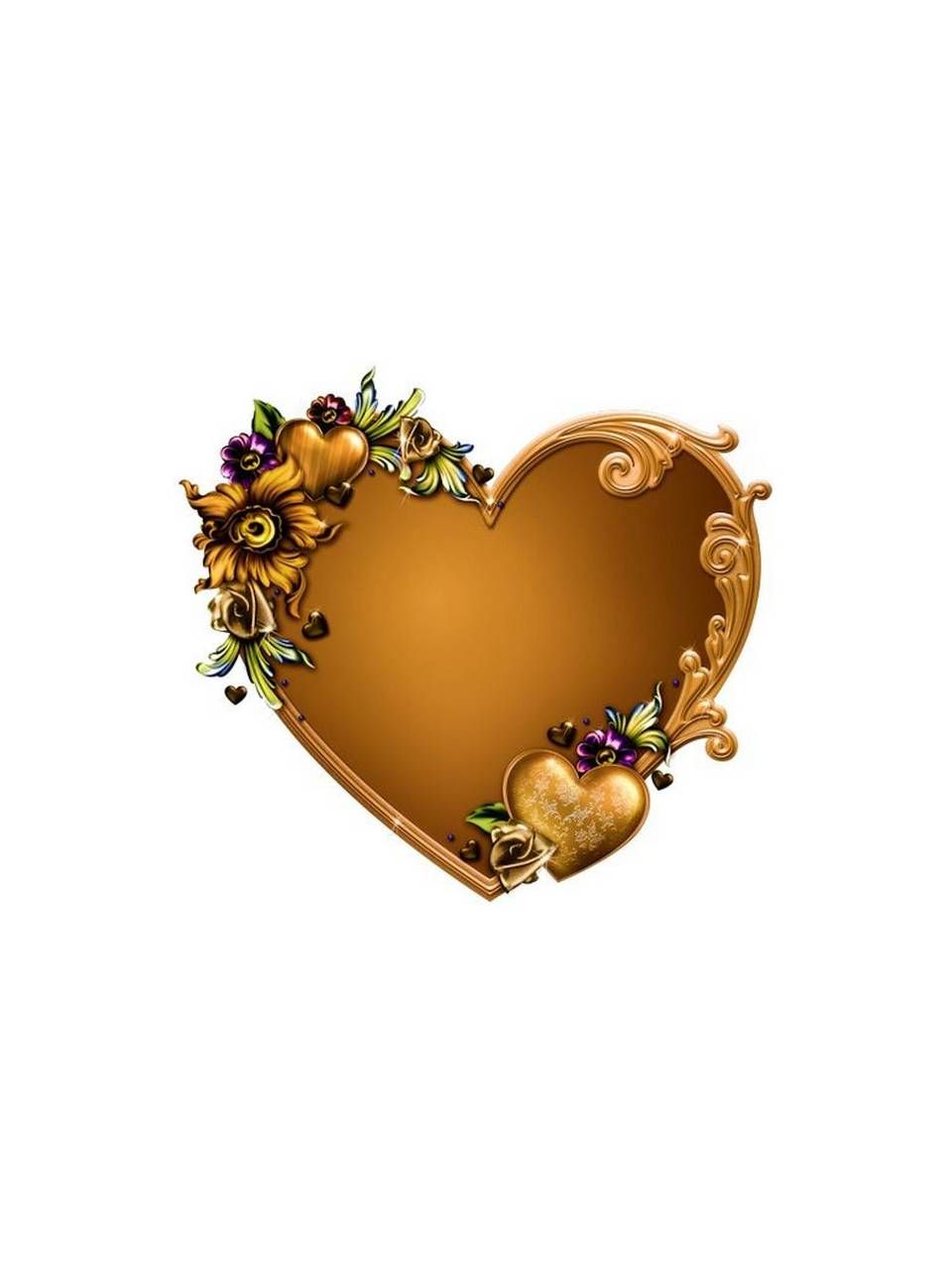 Golden Hearts Wallpapers Wallpaper Cave
