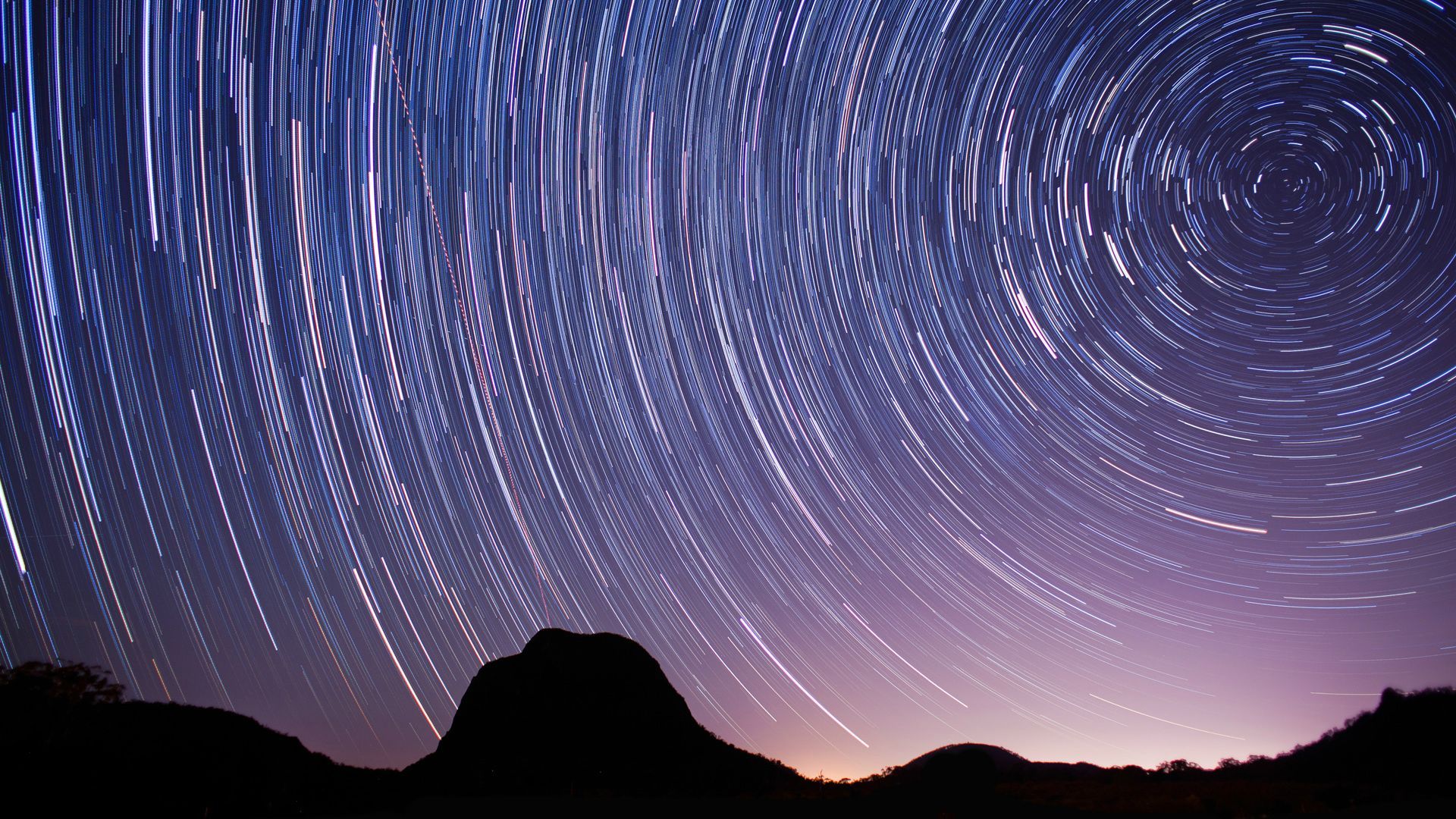 HD time lapse photo of stars for your background