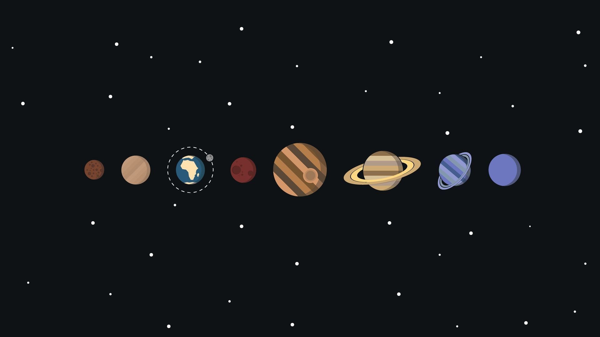 Solar System. Desktop wallpaper art, Aesthetic desktop wallpaper, Computer wallpaper desktop wallpaper