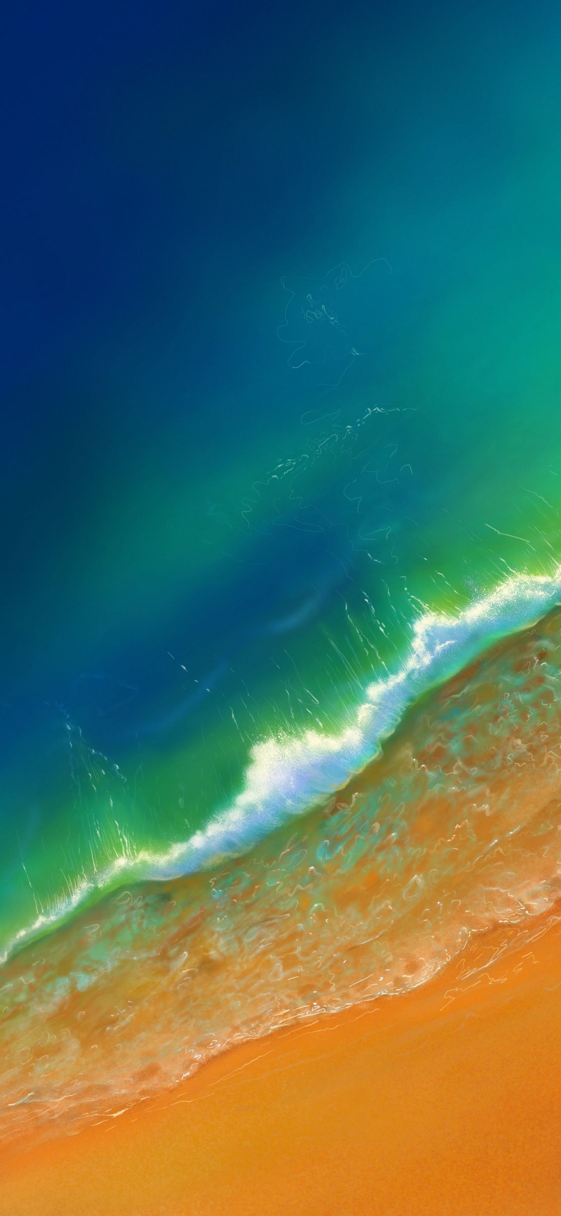 Download 1152x864 wallpaper Green ocean, sea waves, aerial view, beach, iPhone X 1125x2436 HD image, background, 20164. Ocean wallpaper, Green ocean, Sea waves