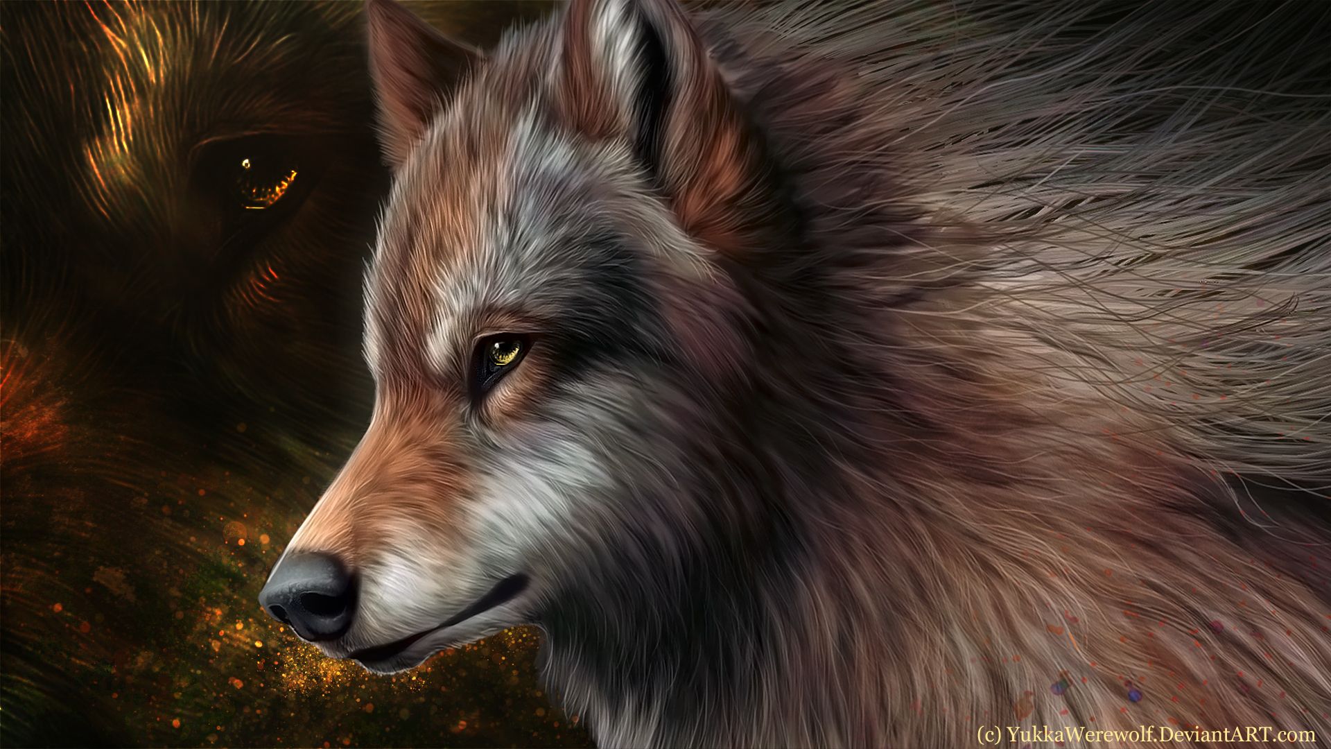 Painted Wolf wallpaper and image, picture, photo