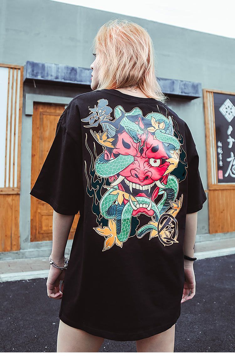 Snake Demon Tee. Streetwear tshirt, Harajuku fashion street, Street wear