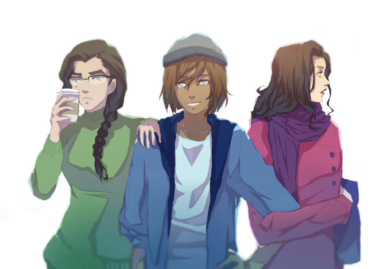 Here have some modern AU Kuvira, Korra and Asami. Avatar: The Last Airbender / The Legend of Korra