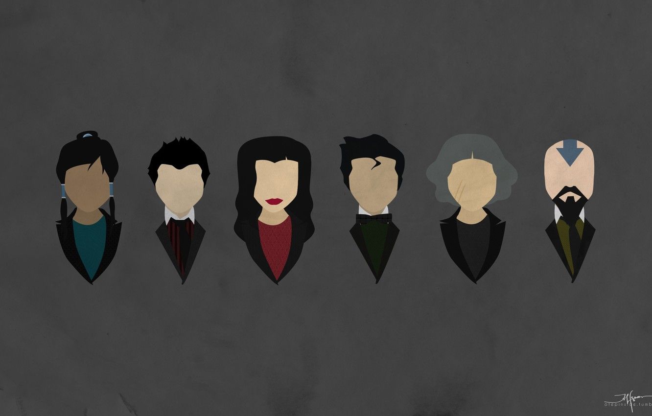 Wallpaper avatar, avatar, Mako, Times, The Legend of Korra, blo0p, Avatar: the Legend of Korr., Bolin, Asami Sato, Tenzin, Lin Beifong image for desktop, section минимализм