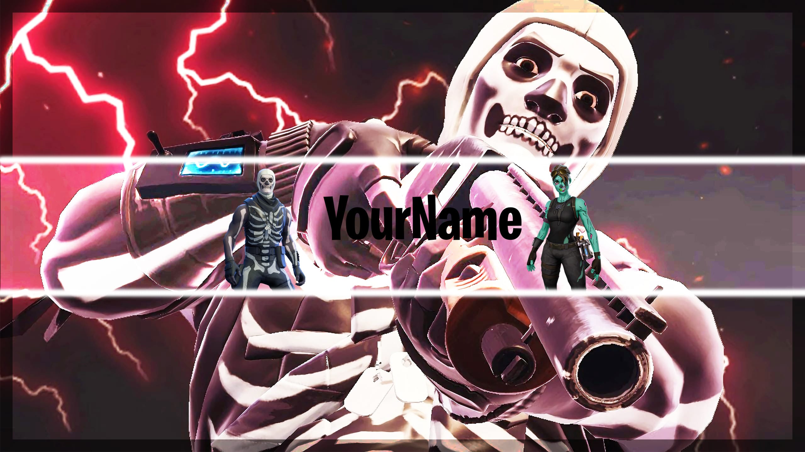 Sell fortnite banner with skins of your choice