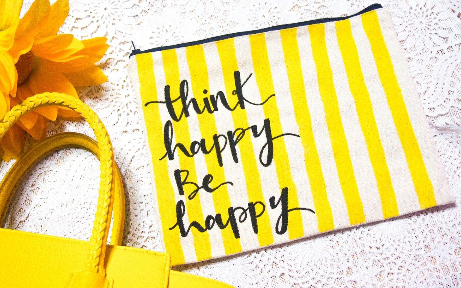 Think Happy Be Happy Real Happy Wallpaper HD Wallpaper, Download Wallpaper