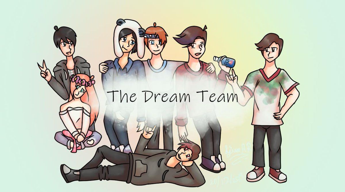 Download Dream Team in Minimalist Art  MCYT Wallpaper  Wallpaperscom