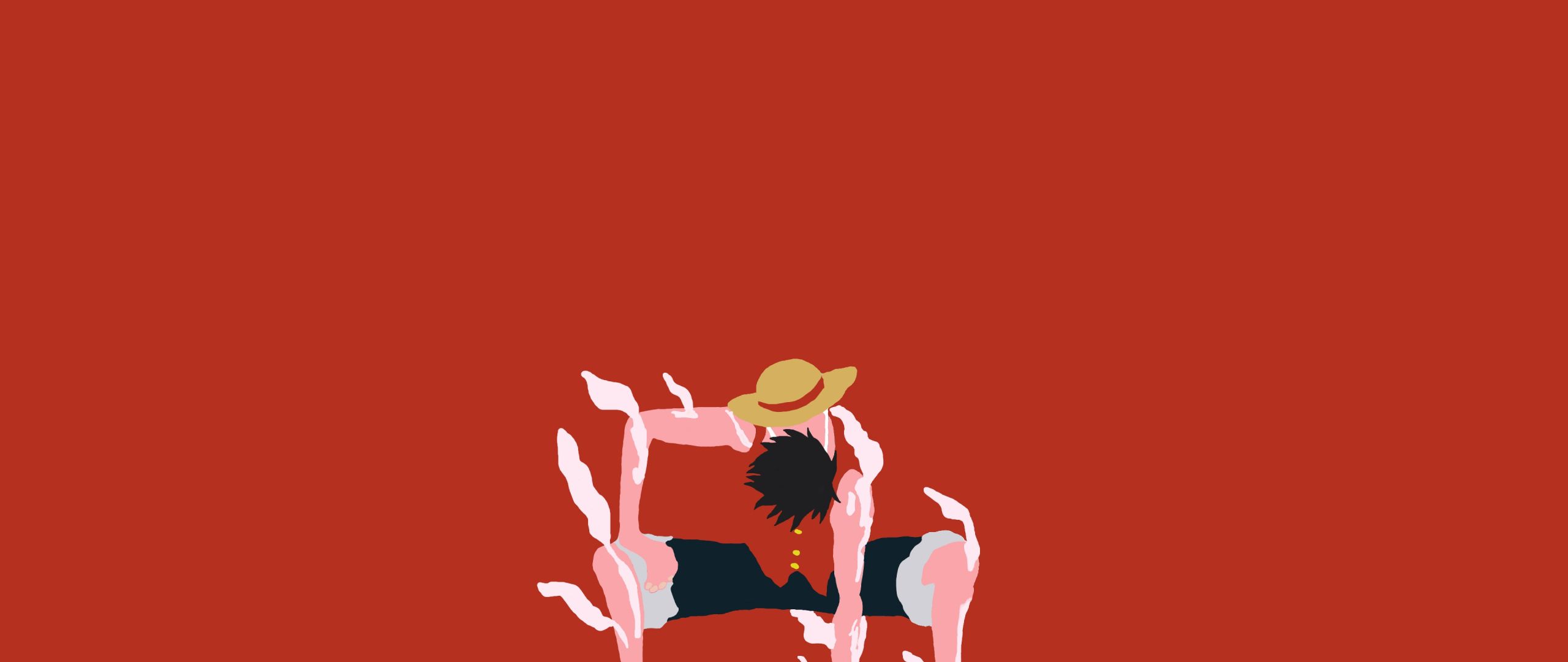 Download 2560x1080 wallpaper monkey d. luffy, one piece, anime, minimal, anime boy, dual wide, widescreen, 2560x1080 HD image, background, 846