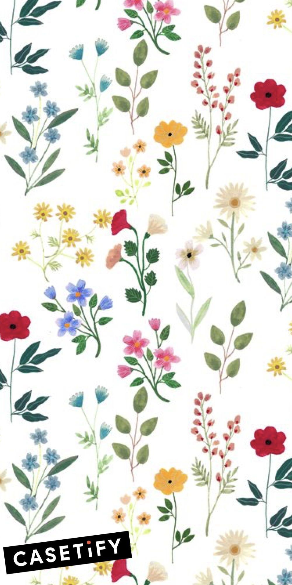 casetify #iPhone #Case #Cases #Art #Design #Pattern #Animals #Floral # Flowers #Cool #Wallpaper #Be. Watercolor flowers paintings, Pop art design, Cartoon flowers