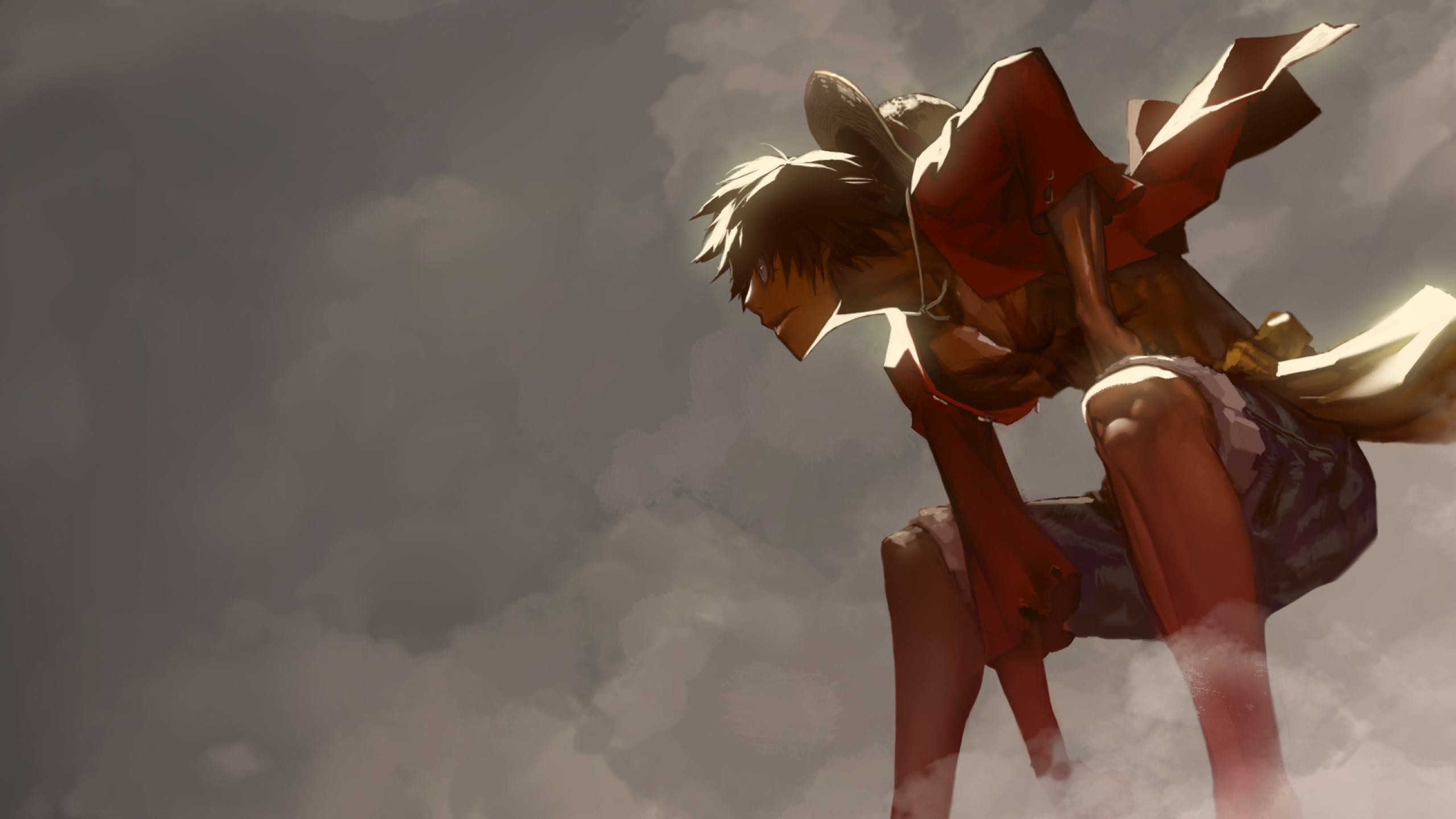 Download 2560x1440 Monkey D. Luffy, One Piece, Strawhat, Angry Expression Wallpaper for iMac 27 inch